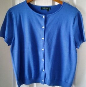 Lauren Ralph Lauren Blue Top L